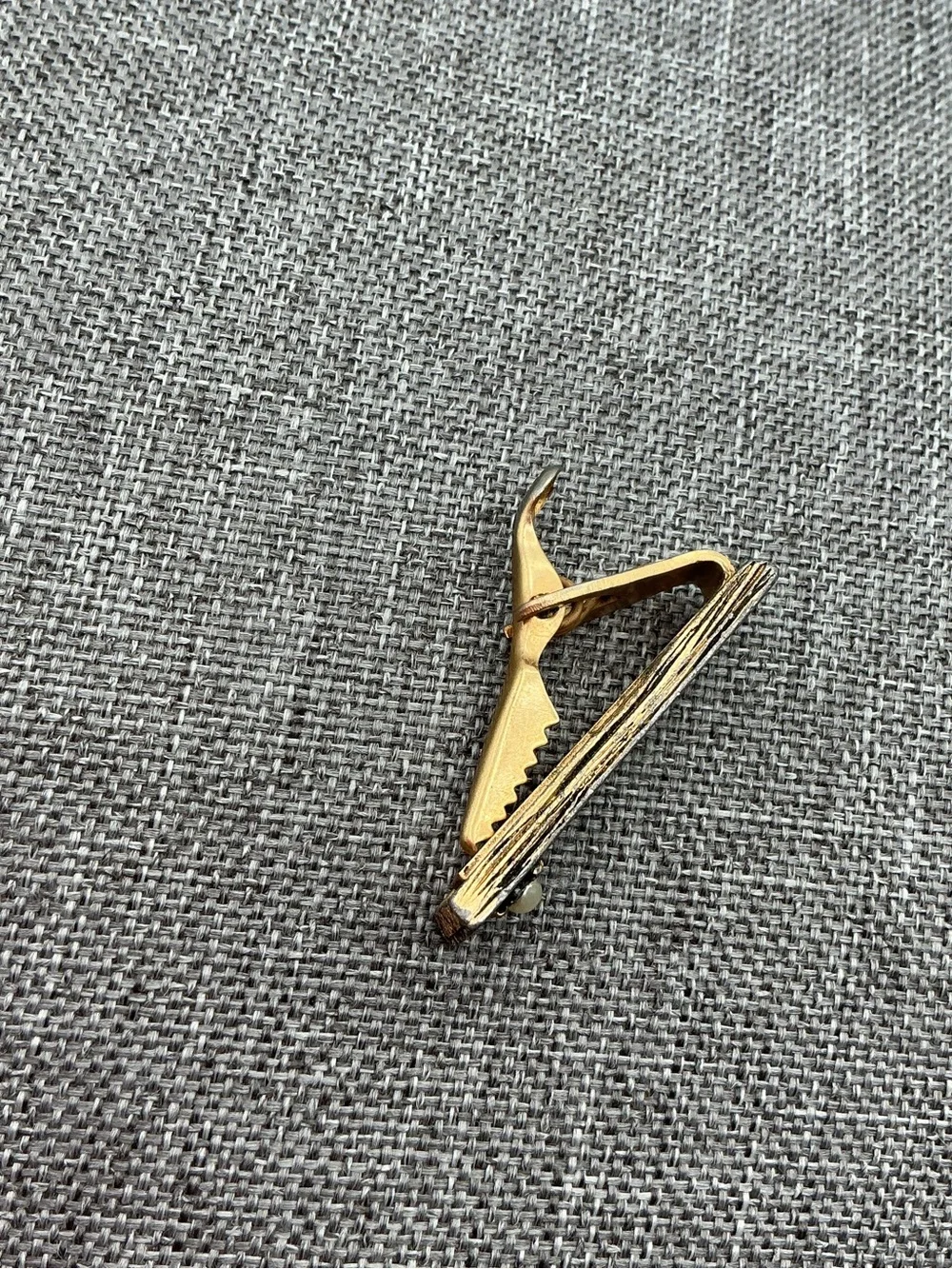 Gold-Tone Vintage 60s Tie Clip